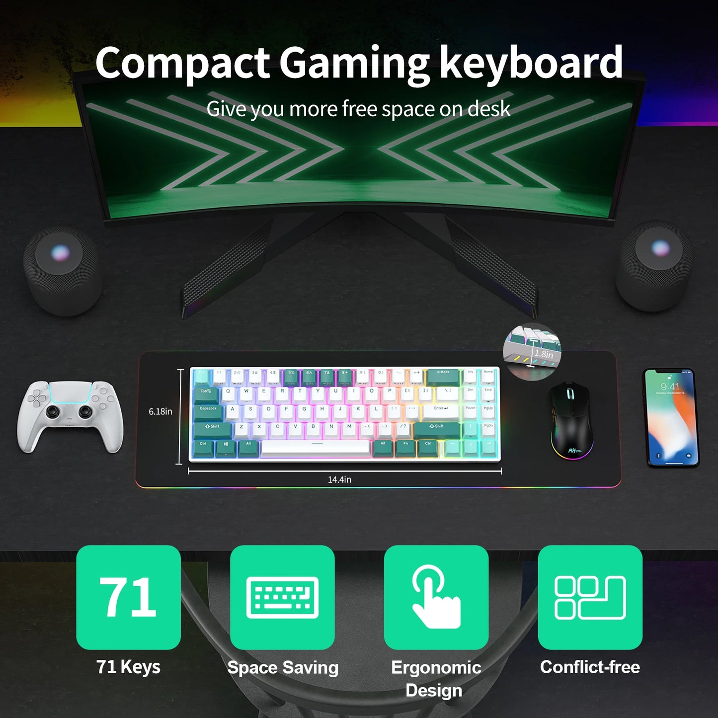 Tri-mode Mechanical Keyboard