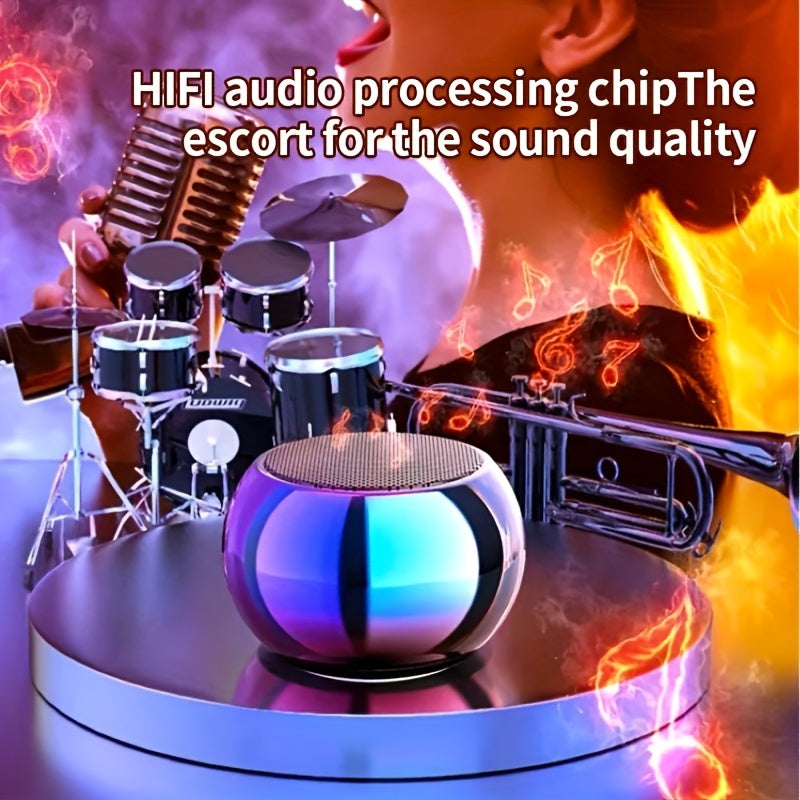 Altavoz Bluetooth 5.0 Compacto - Canal de Sonido Envolvente 2.2 de Mesa, Recargable USB, Control Sencillo, Ideal para Exteriores