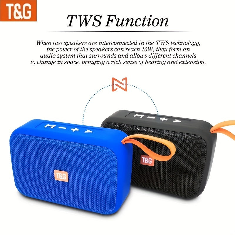 TG506 Portable Powerhouse Wireless Stereo Speaker - Bluetooth Speaker with Large Volume, Small Subwoofer, TWS Stereo, Hands-Free Call, FM, U Disk, and Plug-in Card Support - Perfect for Outdoor, Birthday, Floor, and Surround