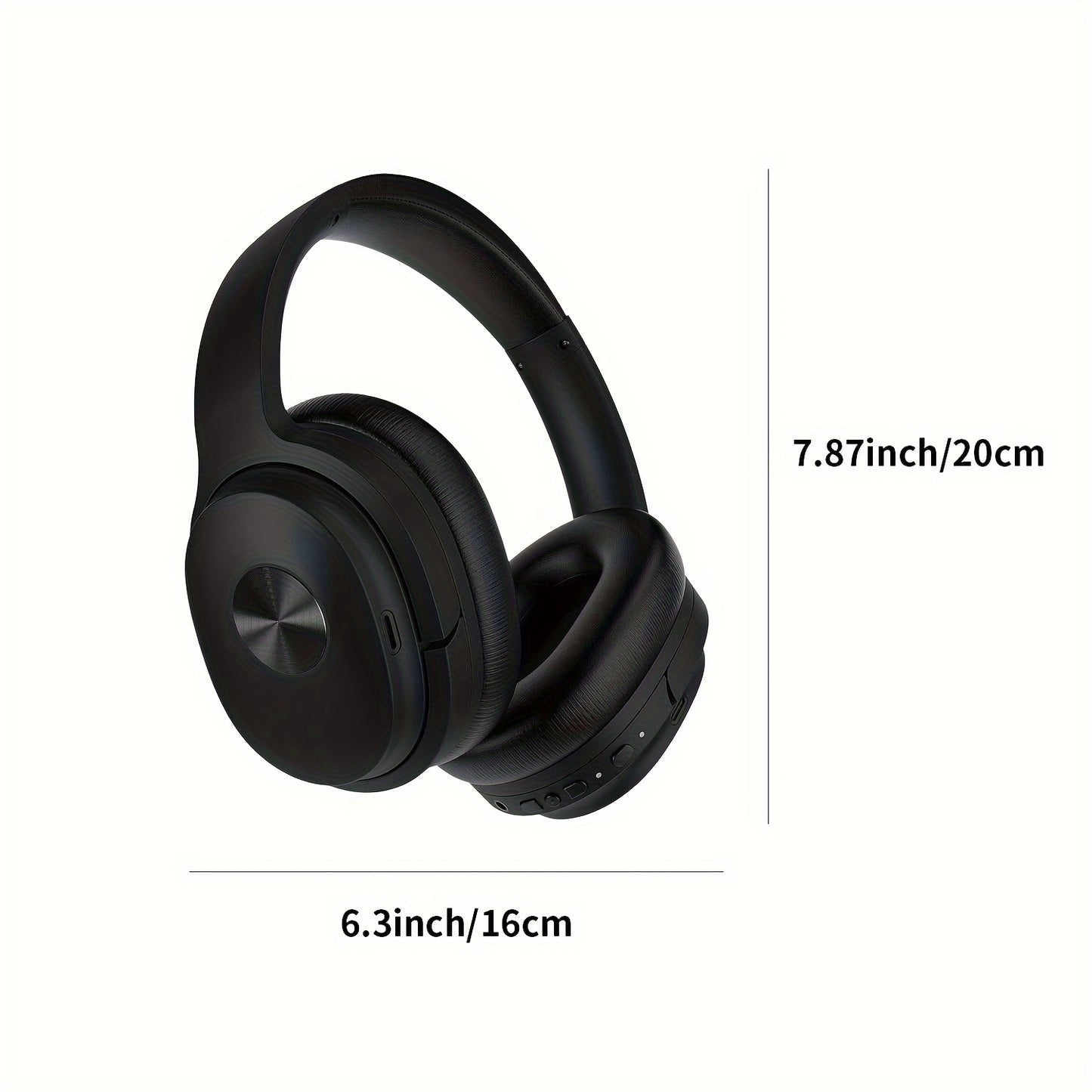 SupremeSound Hybrid Active Noise Cancelling Headphones - Bluetooth Wireless with Hi-Fi Audio, Premium Comfort, Seamless Connection, Built-in Mic for Crystal-clear Calls