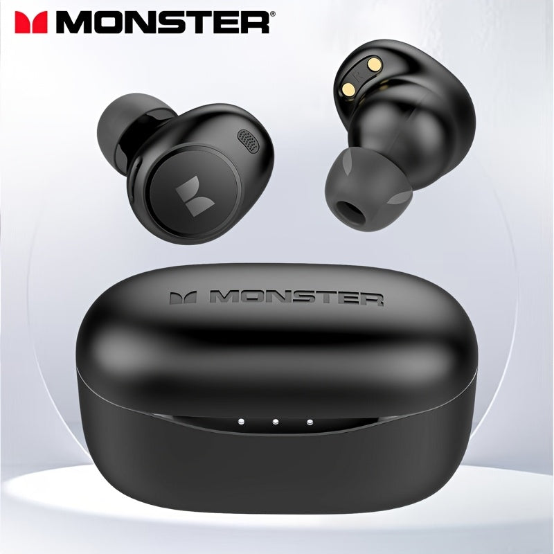 Monster Bluetooth Earbuds - In Ear Earbuds, Type-C Fast Charging, Clear Call, Automatic Noise Reduction, Long Standby Time, Suitable for Gift Giving