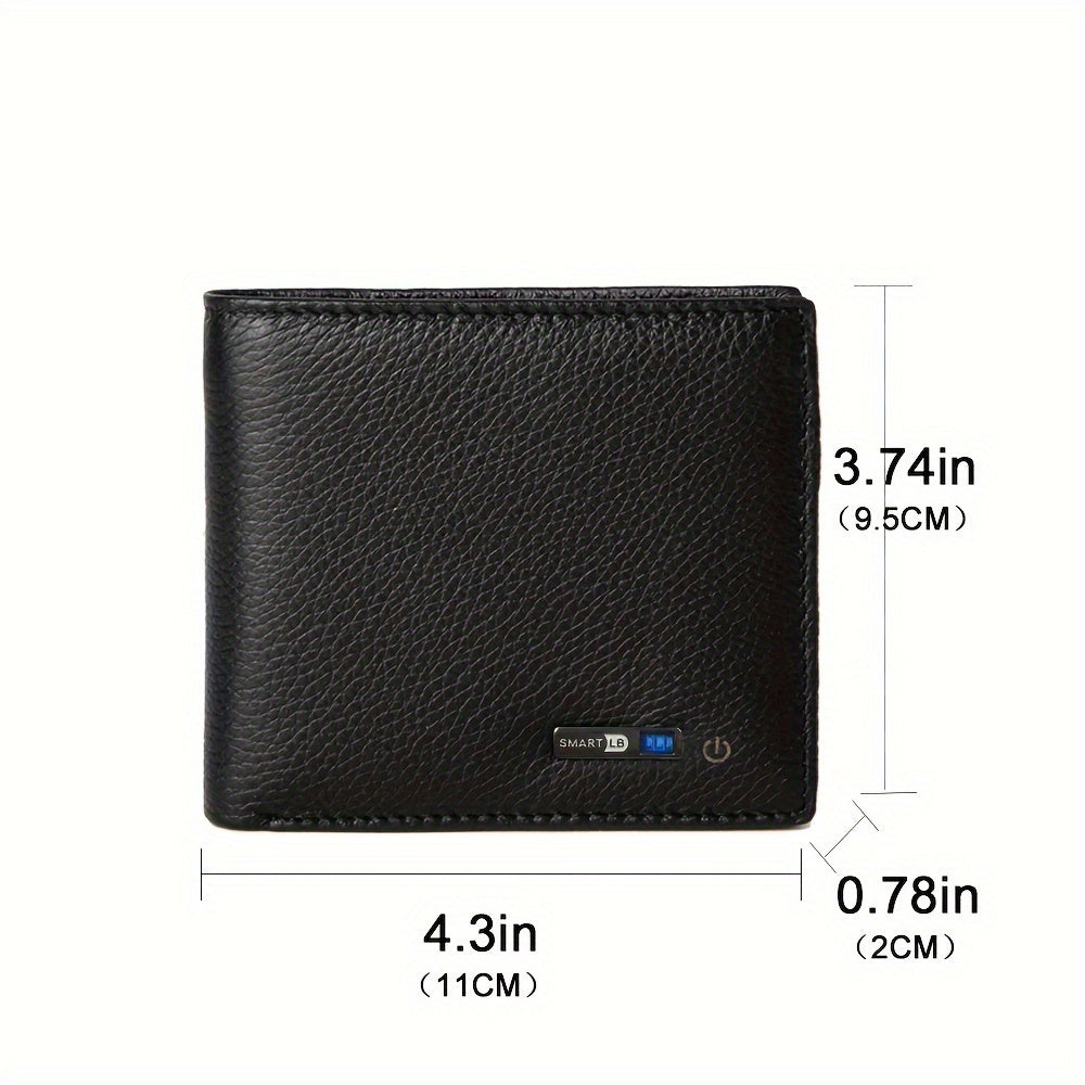 1pc RFID-Protected Mens Smart Anti-Lost Wallet - Slim Card Holder with Bluetooth Tracking - Perfect Thoughtful Gift for Boyfriends, Fathers, and Special Occasions