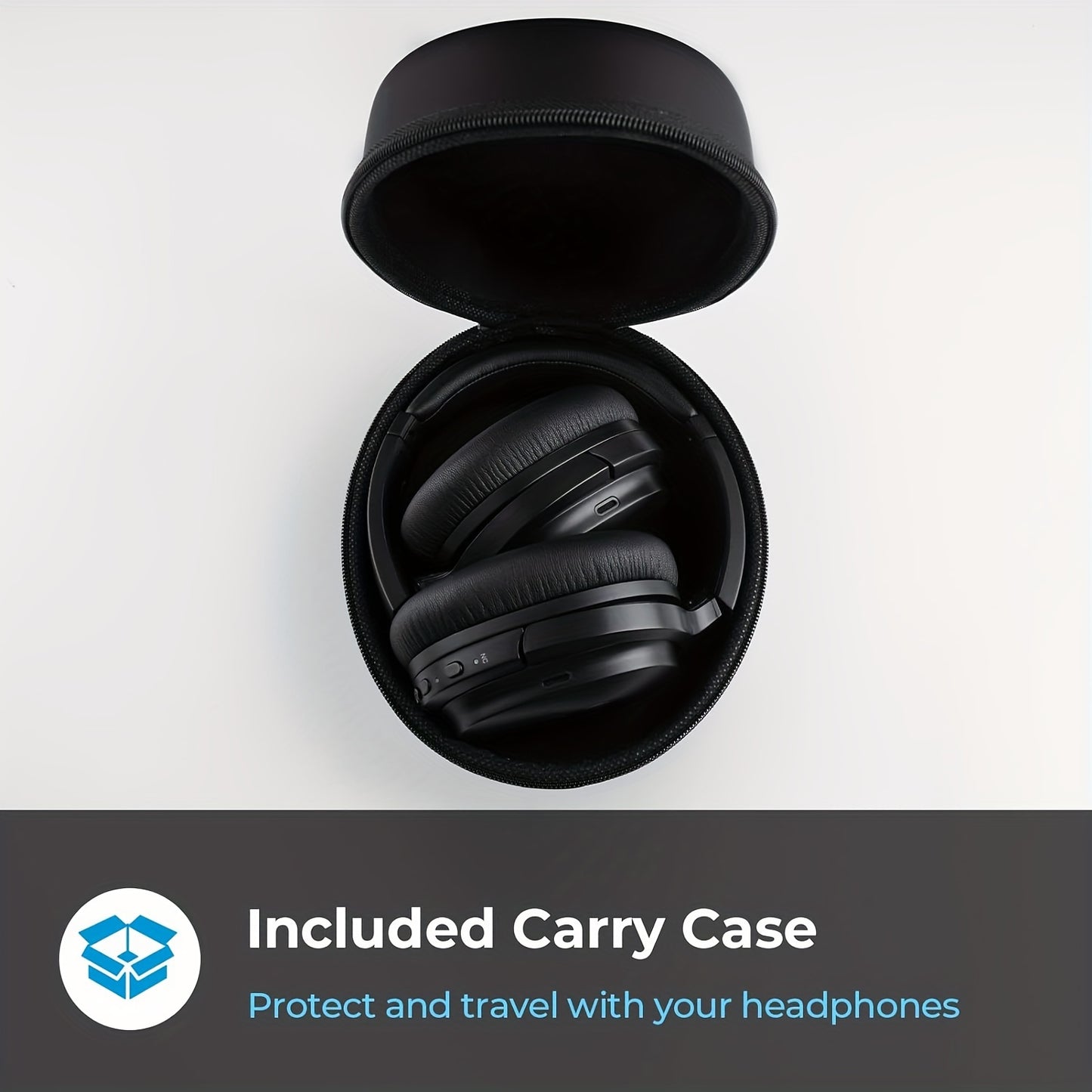 SupremeSound Hybrid Active Noise Cancelling Headphones - Bluetooth Wireless with Hi-Fi Audio, Premium Comfort, Seamless Connection, Built-in Mic for Crystal-clear Calls