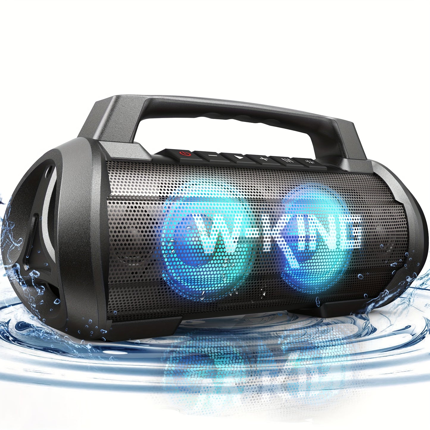 70W W-KING Thunderbolt - Portable Bluetooth Speakers with Waterproof, Bass Boost, DSP, Stereo Pairing, Powerbank, MIC and Long-Lasting Battery Life for Outdoor Party and Travel
