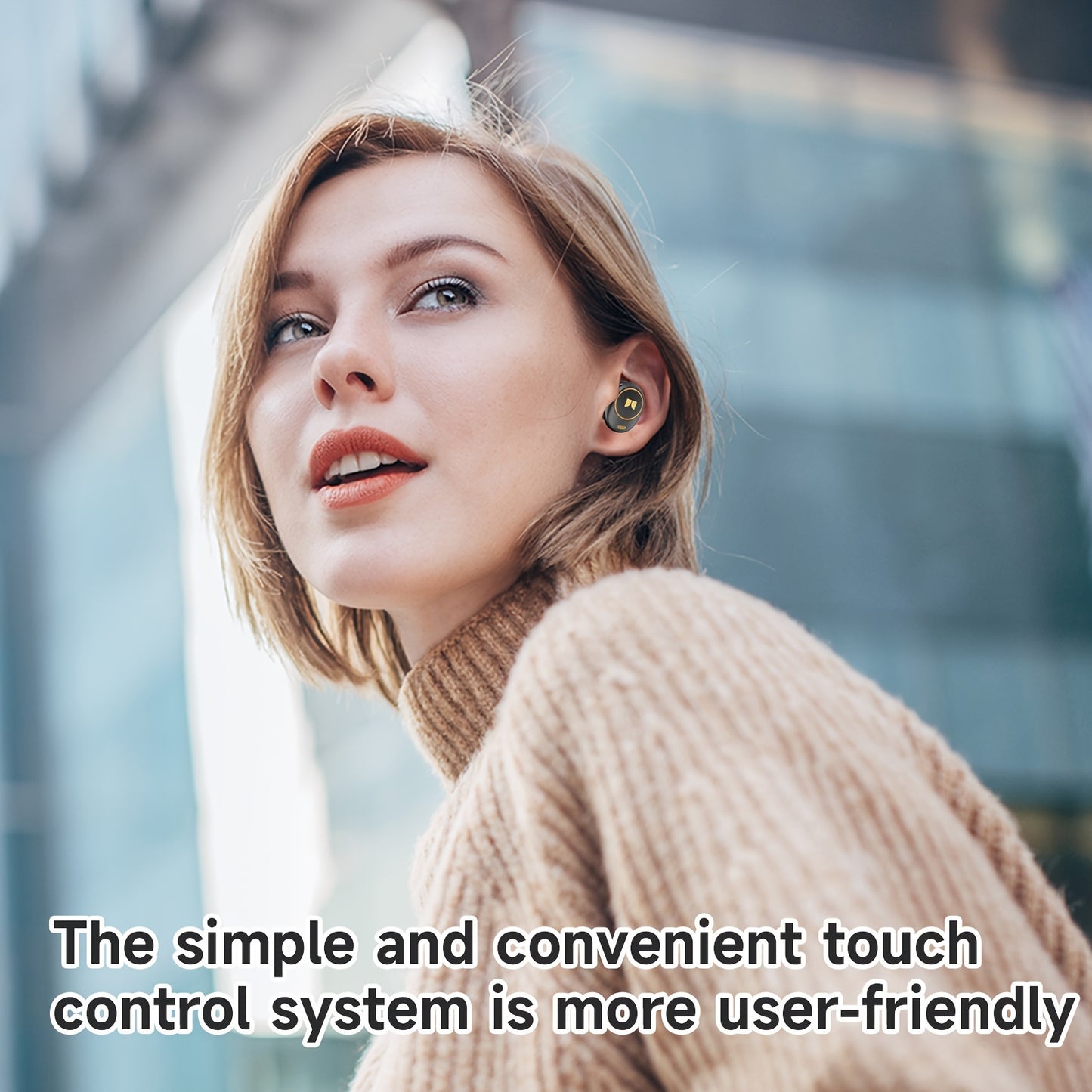 Monster Bluetooth Earbuds - In Ear Earbuds, Type-C Fast Charging, Clear Call, Automatic Noise Reduction, Long Standby Time, Suitable for Gift Giving