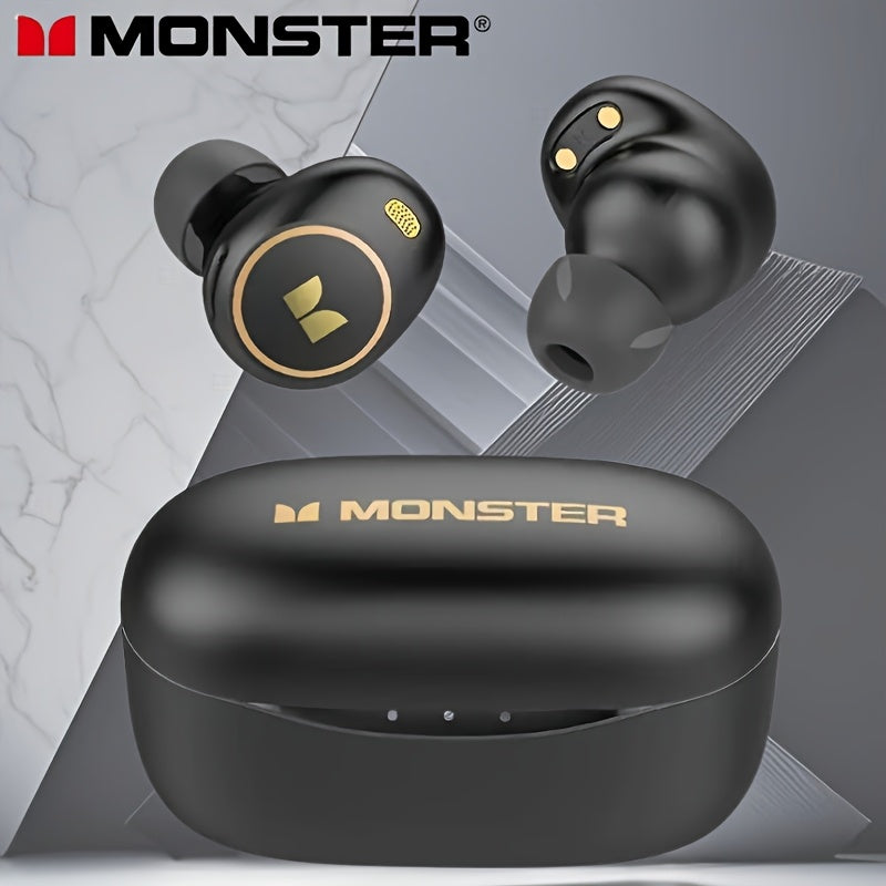 Monster Bluetooth Earbuds - In Ear Earbuds, Type-C Fast Charging, Clear Call, Automatic Noise Reduction, Long Standby Time, Suitable for Gift Giving