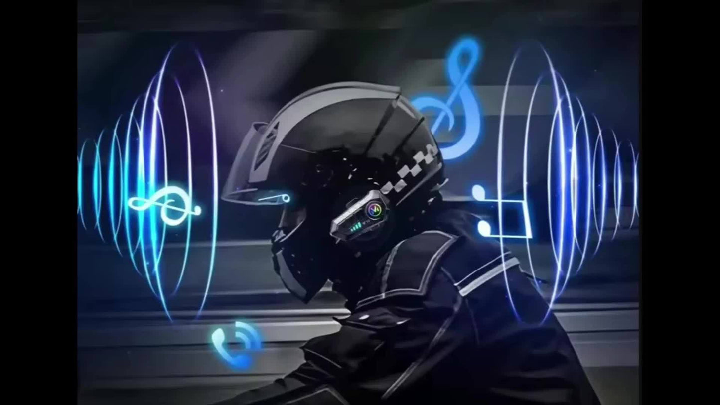 Y10 1000mAh Motorcycle Helmet Headset - Voice Control, Wireless, Hands-Free Calling & Music - For Motorcyclists - Bluetooth Headset - Perfect Gift for Riders