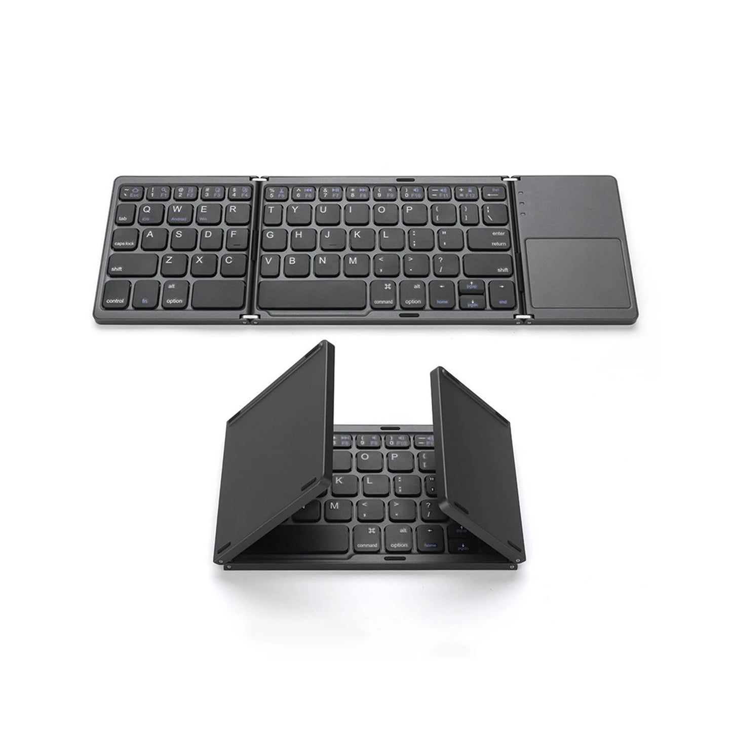 64-key Wireless BT Keyboard Rechargeable Foldable Keyboard