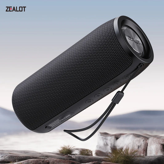 ZEALOT-S51 Powerful Bluetooth Speaker Bass Wireless Speakers Subwoofer Waterproof Sound Box Support TF, TWS, USB Flash Drive