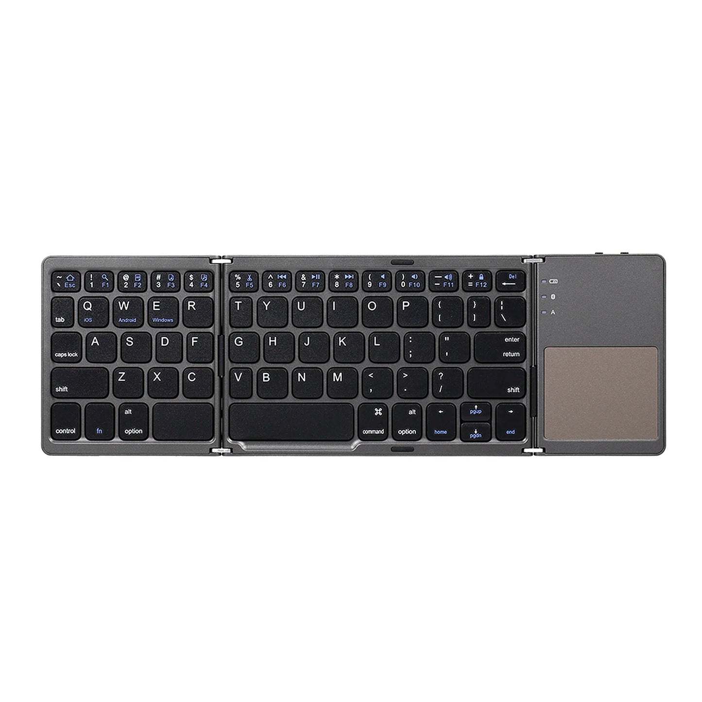 64-key Wireless BT Keyboard Rechargeable Foldable Keyboard