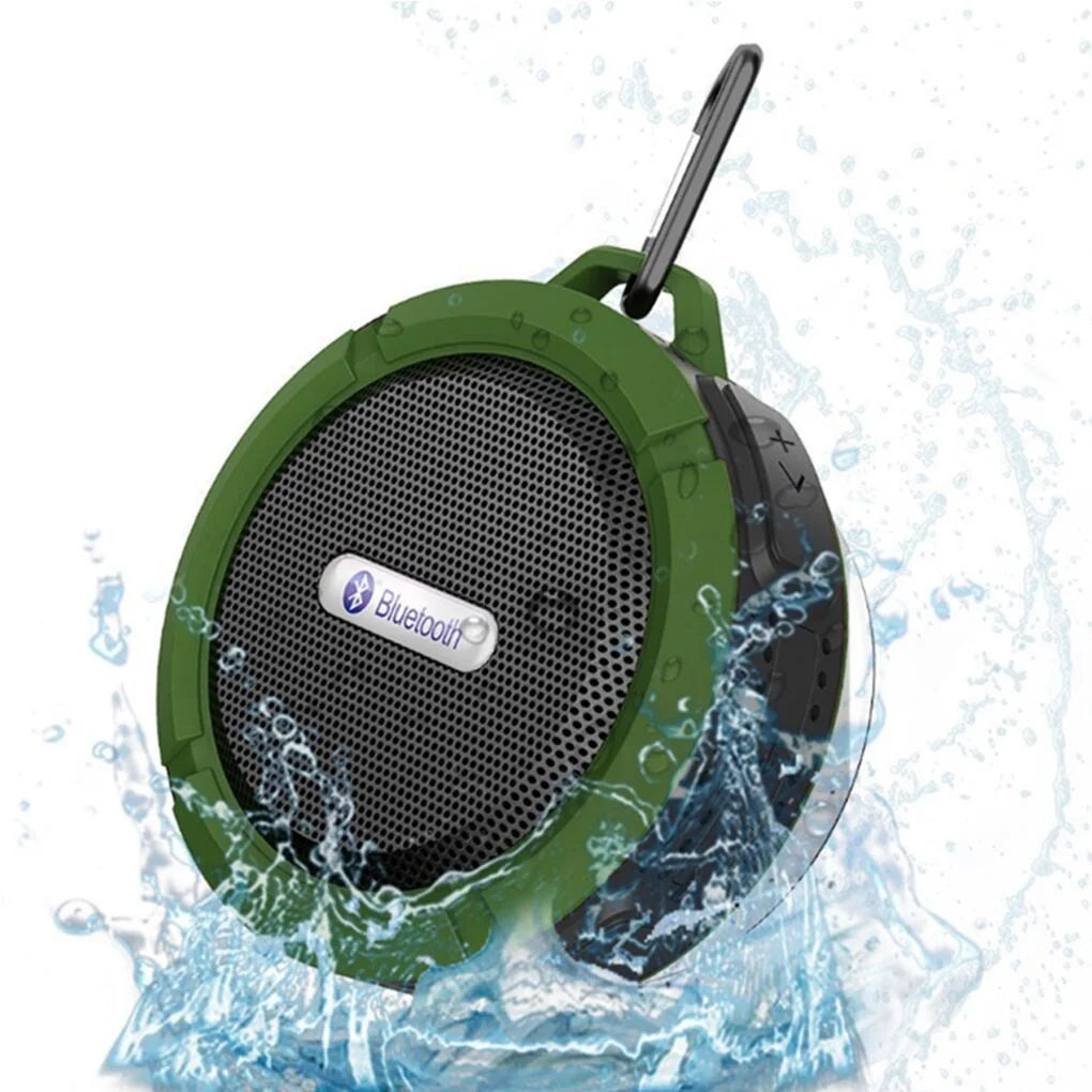 Outdoor Waterproof Bluetooth Speaker, Wireless Portable Mini Shower Travel Speaker with Subwoofer for Sports Pool, Beach, Hiking