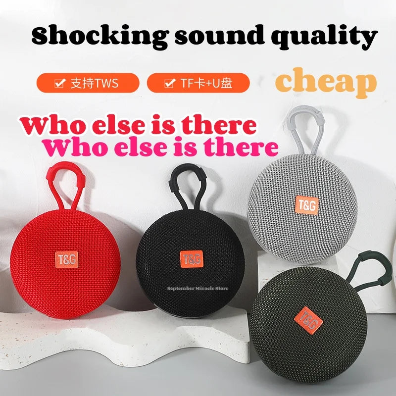 TG352 wireless Bluetooth 5.3 FM reception portable voice call TF card USB subwoofer TWS interconnection surging sound quality