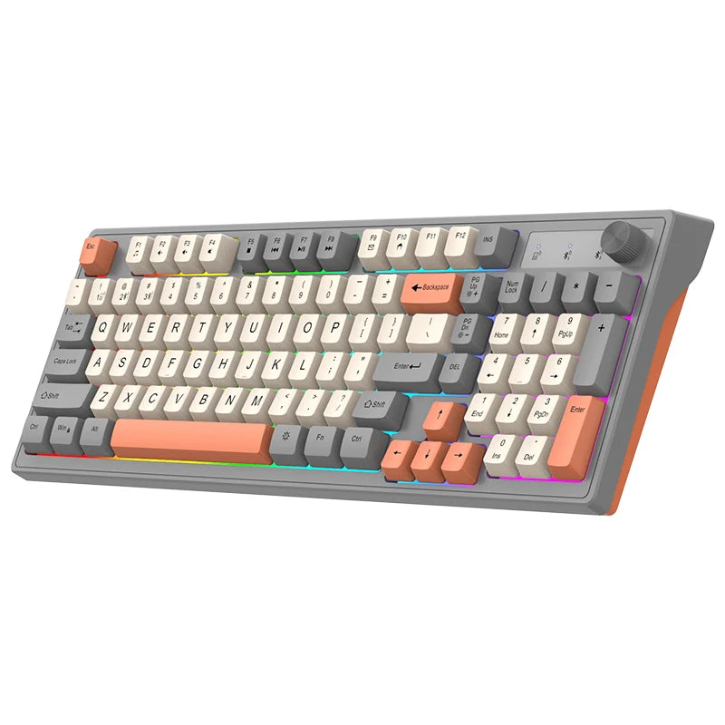 98-key Wireless Keyboard Rainbow Light