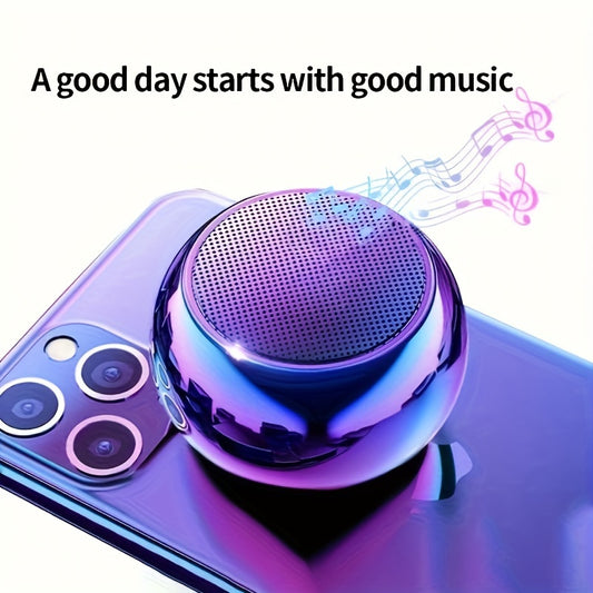 Altavoz Bluetooth 5.0 Compacto - Canal de Sonido Envolvente 2.2 de Mesa, Recargable USB, Control Sencillo, Ideal para Exteriores